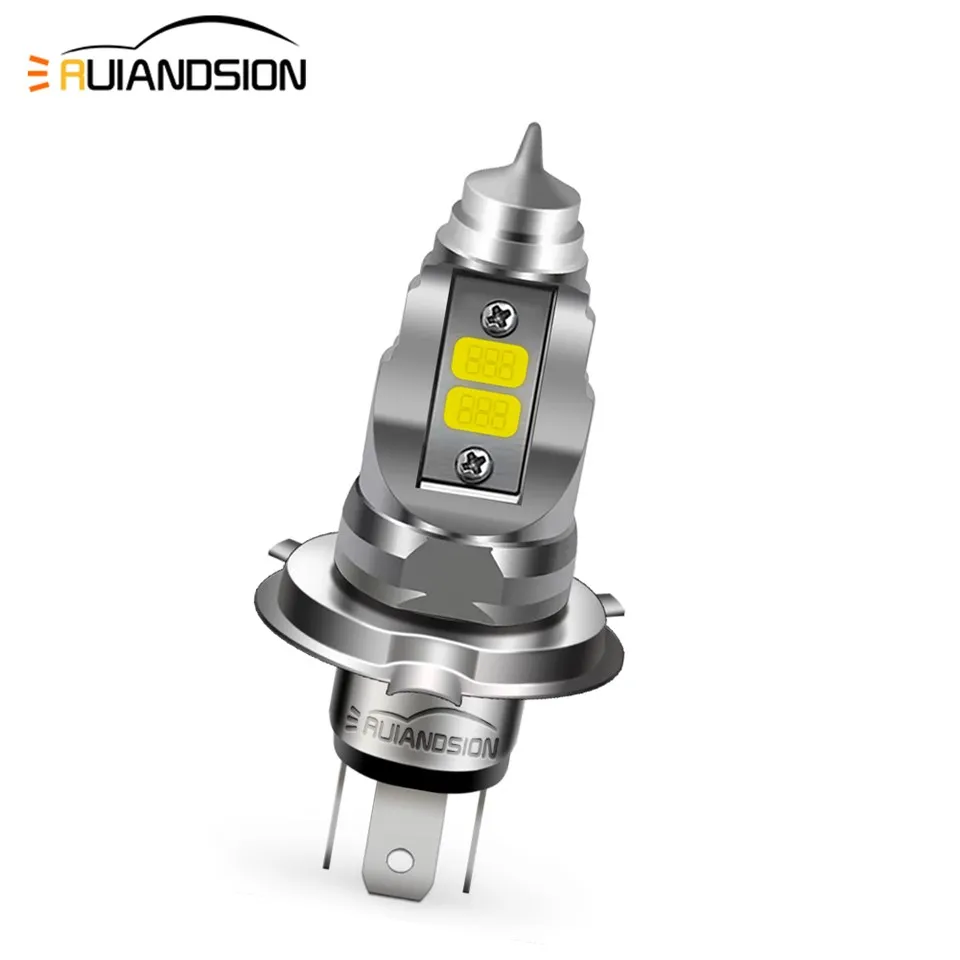 Ruiandsion H4 Motorcycle Led Headlight Bulbs Replacement For Sale 24V White